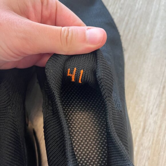 Unisex Black Slip On Work Shoes - W10 / M8 - Picture 6 of 9